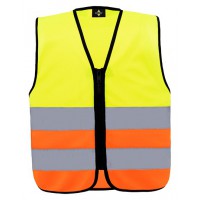 Korntex - Kids´ Hi-Vis Safety Vest With Front Zipper Aalborg