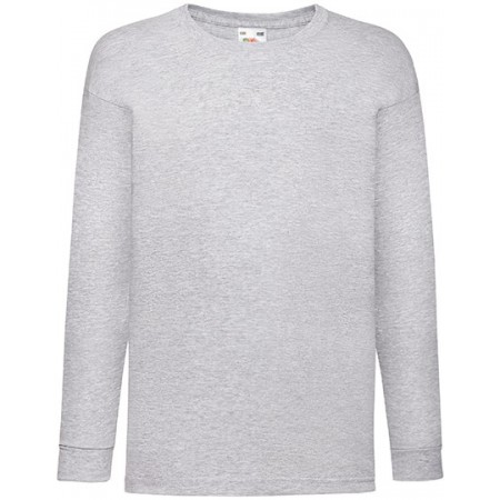 Fruit of the Loom - Kids´ Valueweight Long Sleeve T