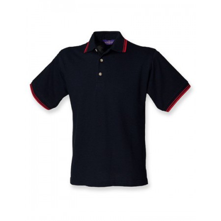 Henbury - Double Tipped Piqué Polo Shirt