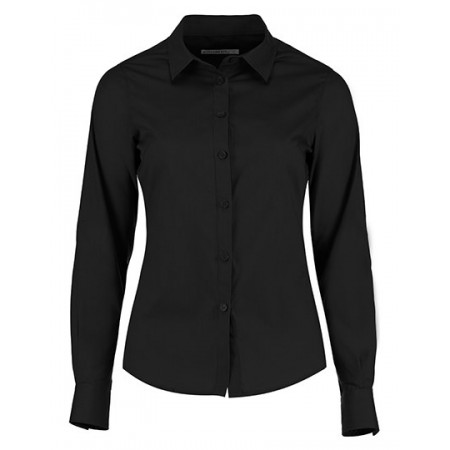 Kustom Kit - Women´s Tailored Fit Poplin Shirt Long Sleeve