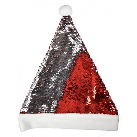 L-merch - Christmas Hat / Nikolaus Mütze mit Pailletten