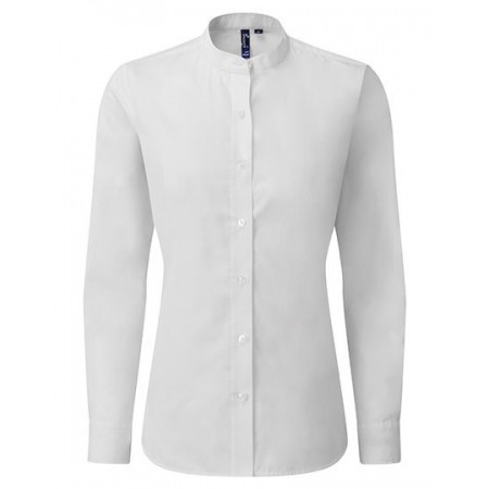 Premier Workwear - Women´s Banded Collar Grandad Shirt