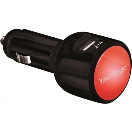 GLOW CAR CHARGER black/ red