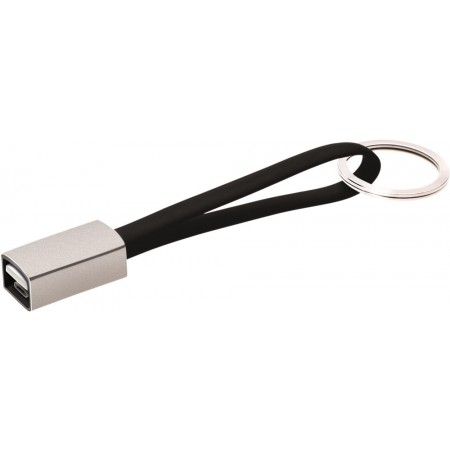 Schlüsselanhänger mit integriertem Micro USB Kabel zum Laden und Daten übertragen