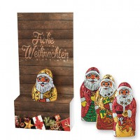 Mini+ Schoko-Weihnachtsmann, ca. 15g, Displaybox