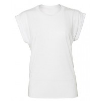 Bella - Women´s Flowy Muscle Tee With Rolled Cuff