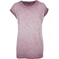 Build Your Brand - Ladies` Spray Dye Extended Shoulder Tee