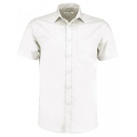 Kustom Kit - Men´s Tailored Fit Poplin Shirt Short Sleeve