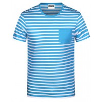 James&Nicholson - Men´s T-Shirt Striped