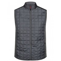 James&Nicholson - Men´s Knitted Hybrid Vest
