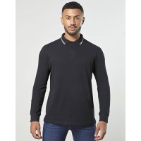 Just Polos - Long Sleeve Tipped 100 Polo