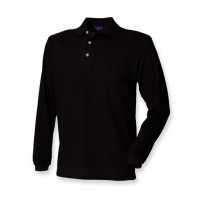 Henbury - Long Sleeved Cotton Piqué Polo Shirt