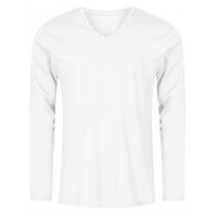 X.O by Promodoro - Men´s V-Neck T-Shirt Long Sleeve