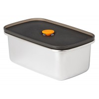 Lunchbox 1000 ml aus Edelstahl mit dicht schließendem PP Deckel