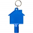 Maximilian Universalschlüssel in Hausform als Schlüsselanhänger aus recyceltem Kunststoff