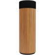 SCX.design D11 500 ml Smart Flasche aus Bambus mit Leuchtlogo