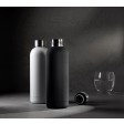Weiße Edelstahl-Thermosflasche 0,55 l mit doppelwandiger Vakuum-Isolierung pulverbeschichtet