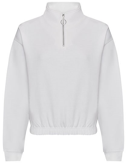 Just Hoods - Women´s Cropped 1/4 Zip Sweat